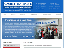 Tablet Screenshot of castellinsurance.com